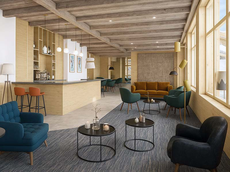 Lobby de l'hôtel