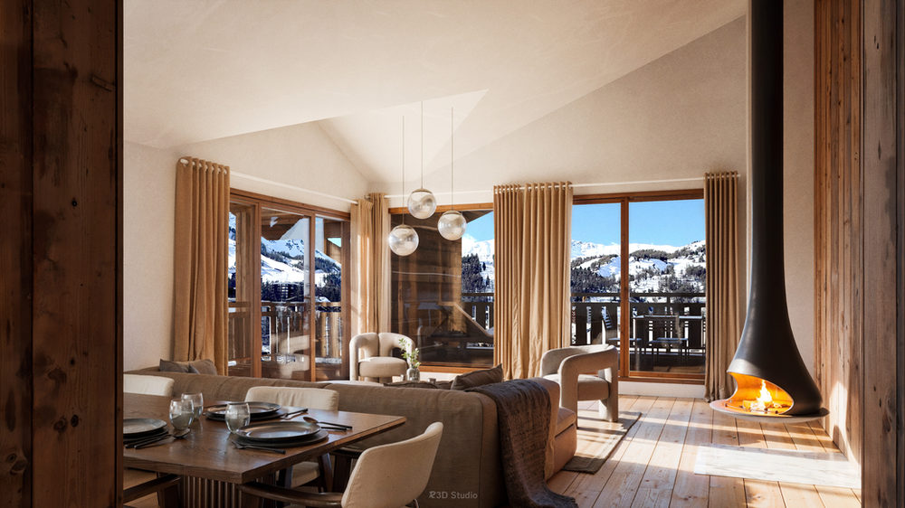 Salon d'un lodge